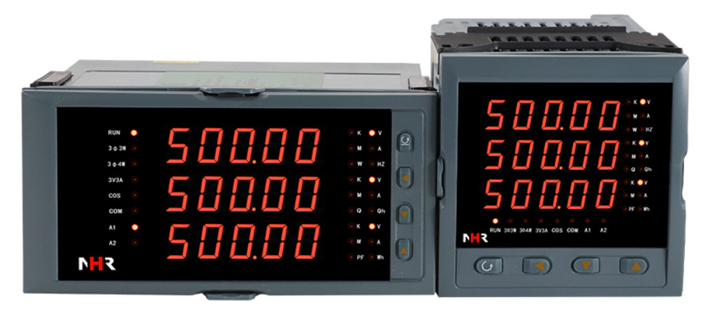 虹润nhr-3100c怎么设置功率因数,虹润nhr-3300