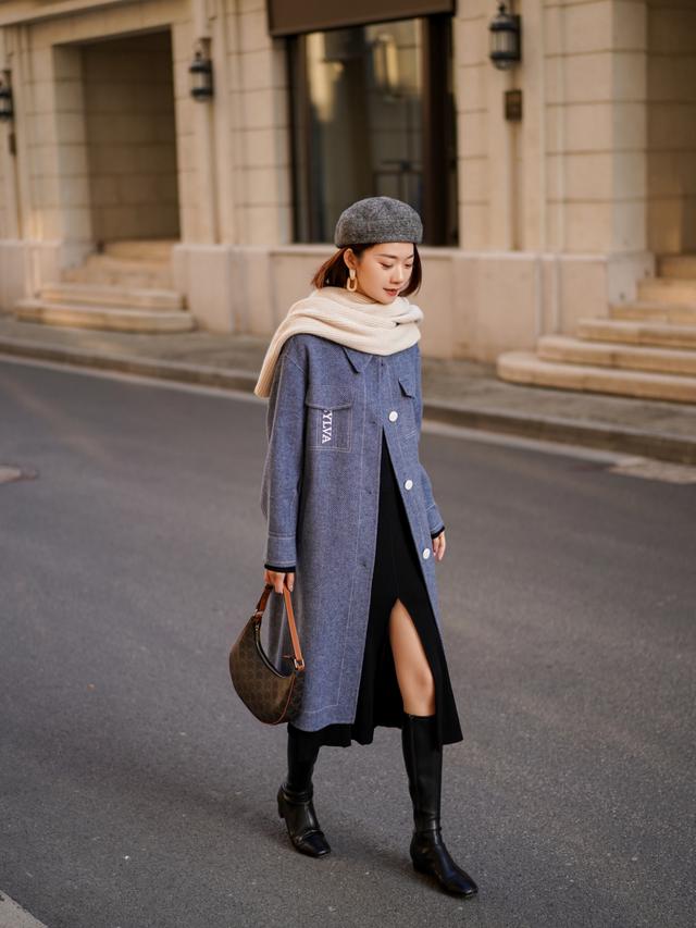 长大衣怎样穿搭最好看,长大衣适合穿什么款式的裙子