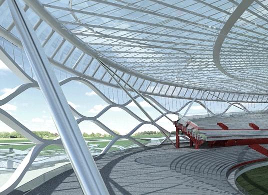 安阳文体中心体育场钢结构,北京建工工人体育场钢结构