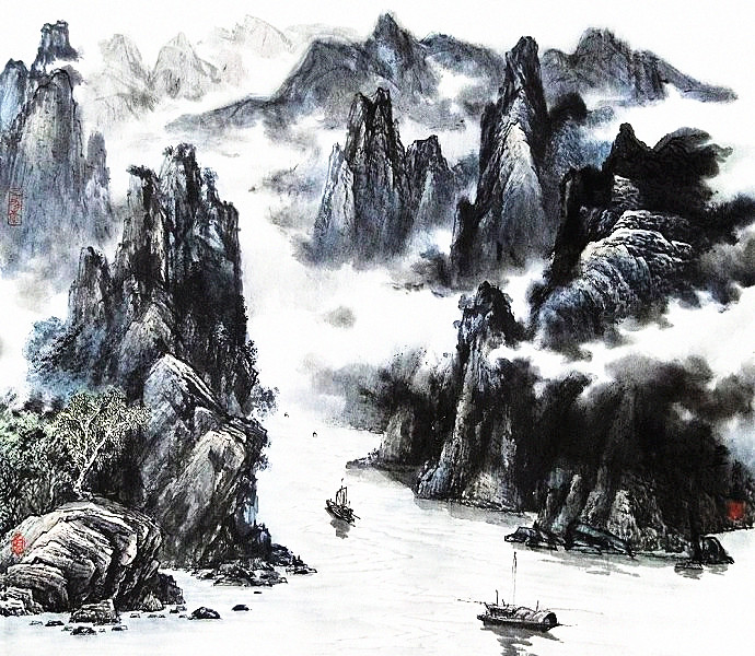 郜宗远水墨山水画作品欣赏,郜宗远作品价格