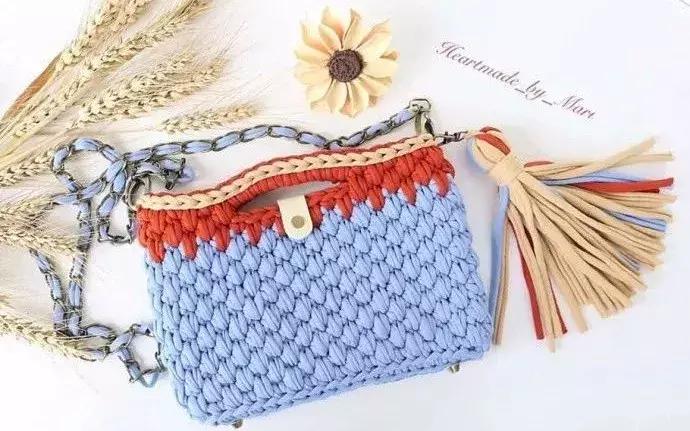 最近很火的泫雅针织包教程,泫雅包透明编织图解