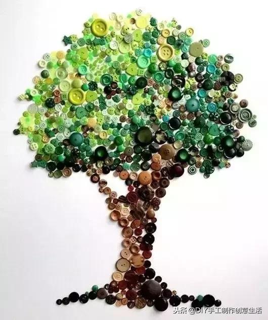 纽扣旧物改造篮子,旧物改造牛仔布做钥匙扣