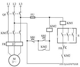 电动机综合保护器电路图及接线图,两台电动机顺序启动逆序停止电路图