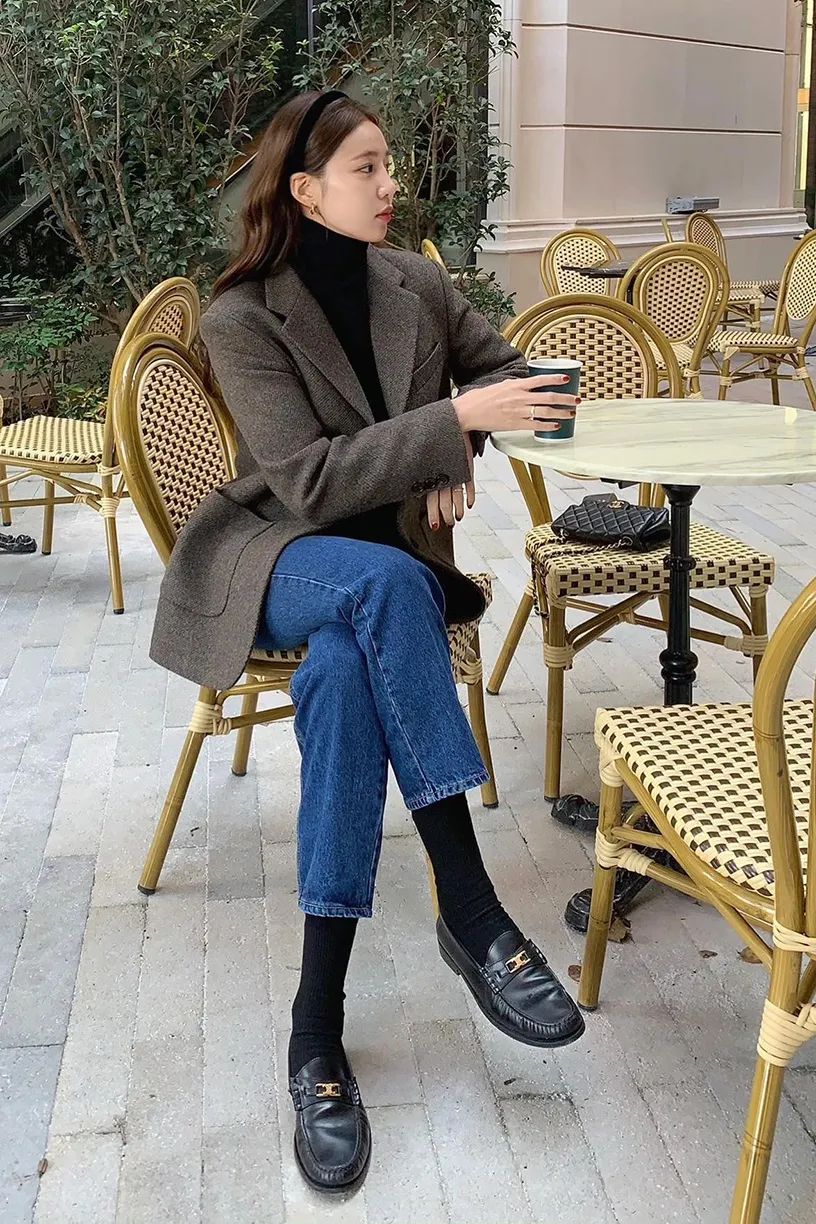 秋冬不露脚踝穿法火了,今年冬天流行九分裤露脚踝穿法