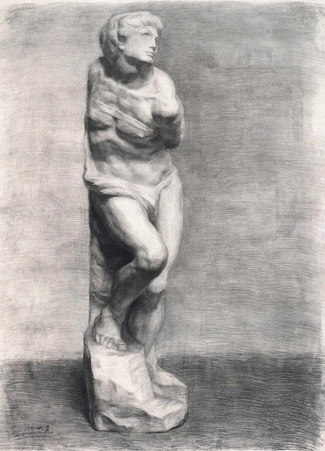 素描石膏像大师作品,石膏像名师