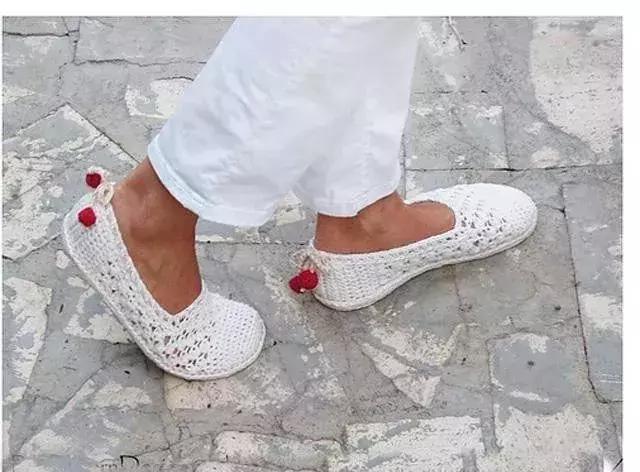 夏天钩的凉鞋,钩一款金鱼休闲凉鞋