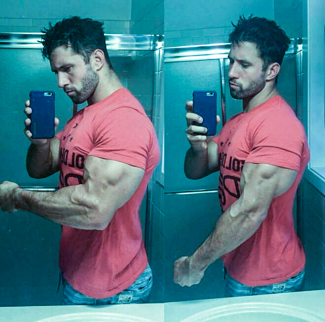 健身达人10个训练动作,臂围超过45cm请赤膊锻炼