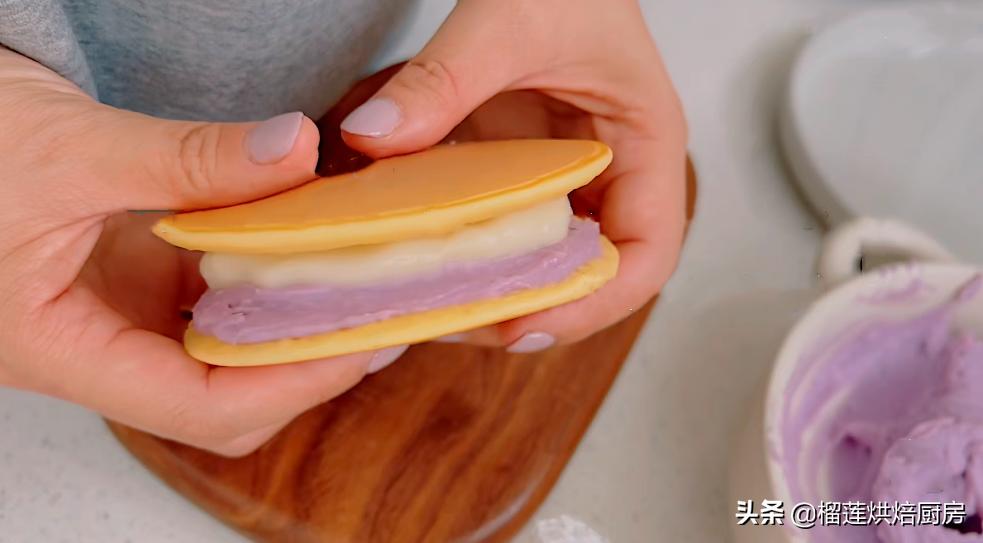 芋泥麻薯软糯香甜巨好吃,芋泥控最爱的芋泥铜锣烧