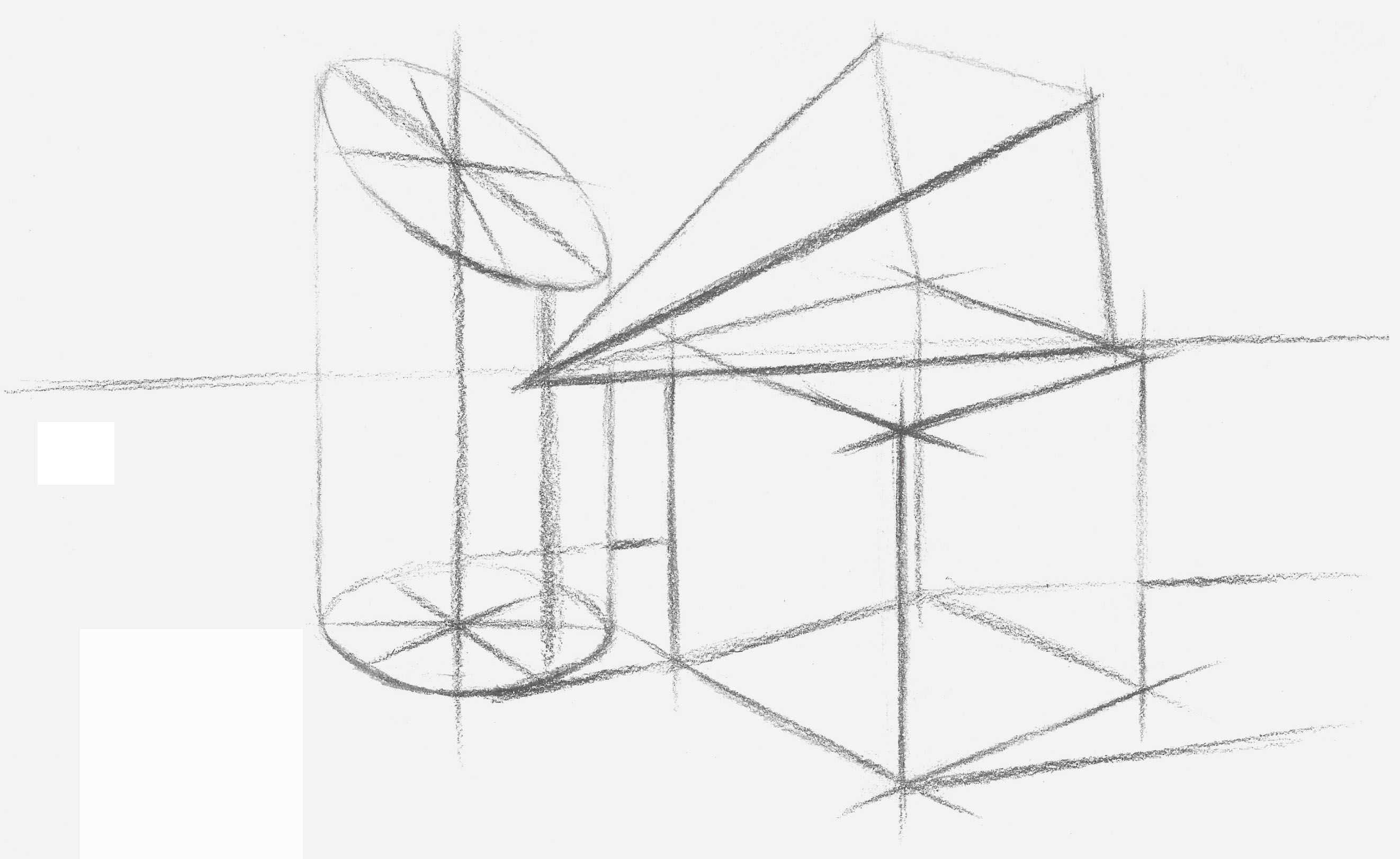 结构素描几何体教学长方形,16种素描基础几何体画法