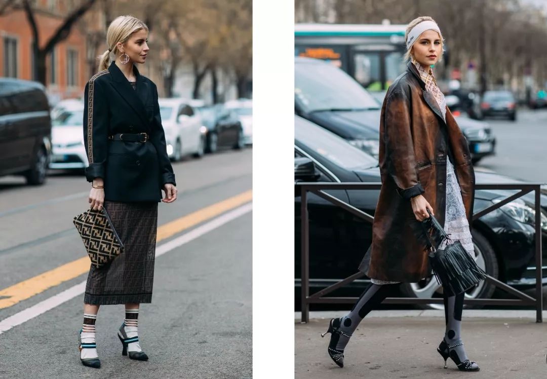 别再露脚踝了，又冷又out！今年流行露袜子，零难度时髦保暖绝招