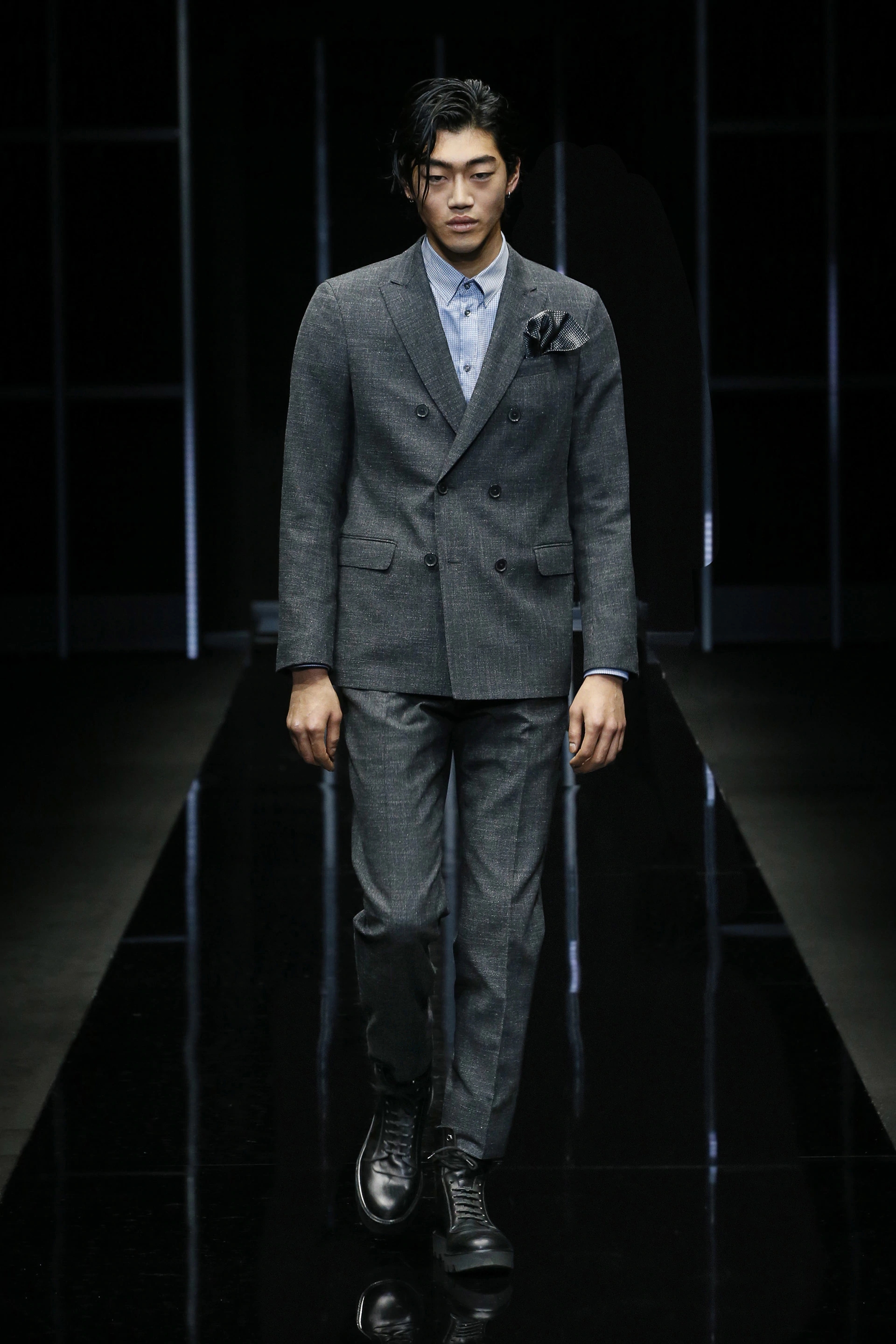 armani秀场男装秋冬2023,giorgioarmani男装胡歌