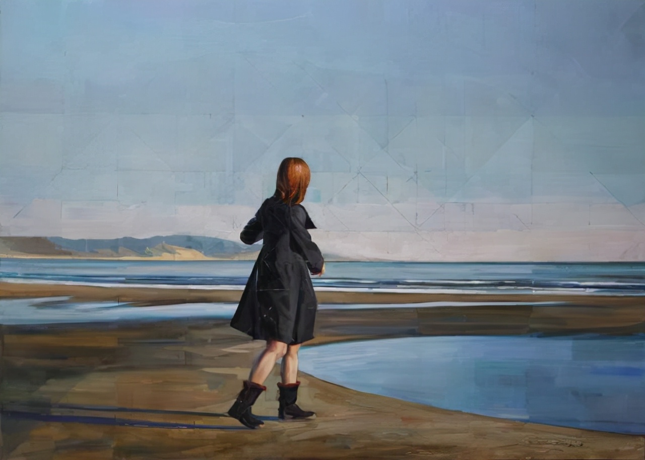 画家纯手绘油画,现实主义人物油画作品欣赏