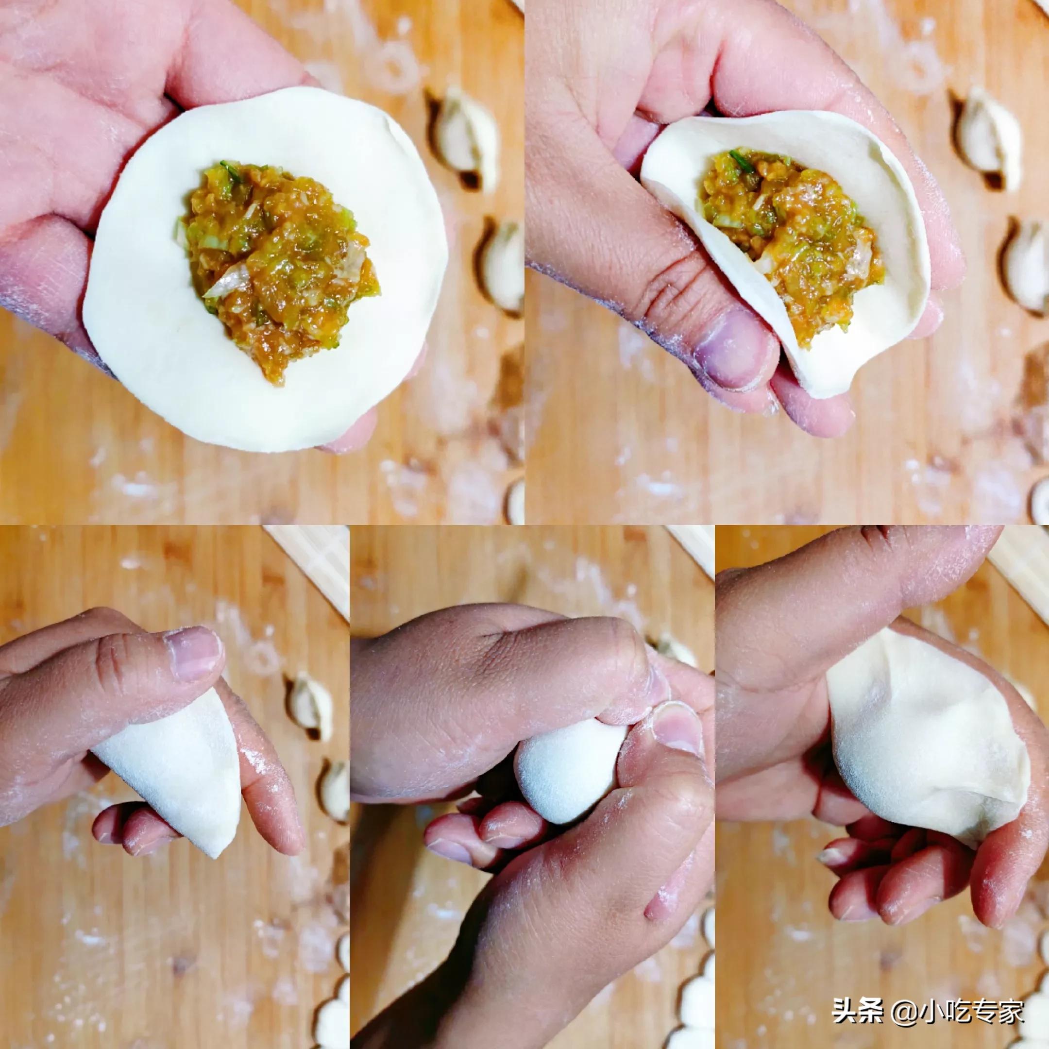 饺子怎么包馅多又好看,韭菜肉馅饺子包法