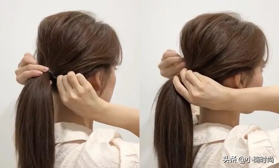 发型师扎马尾手法,发型师教你怎么编发视频
