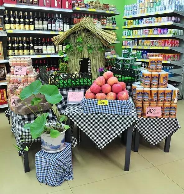 超市春游踏青创意陈列,超市创意陈列欣赏