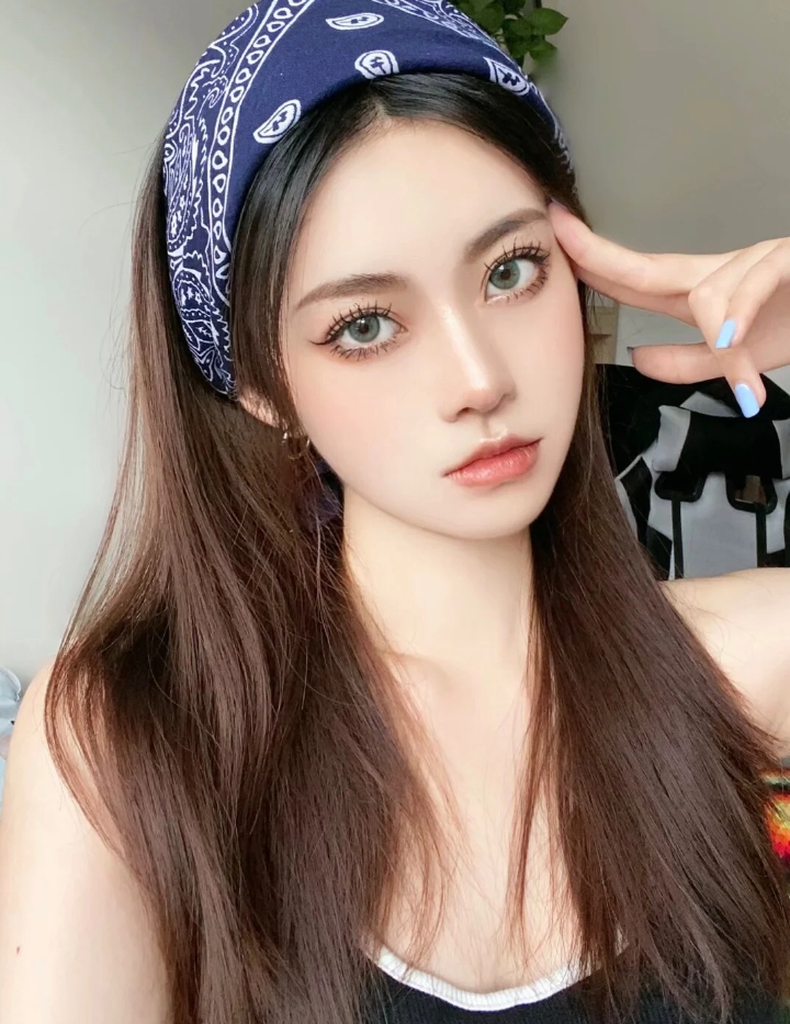 头巾的时尚扎法,lisa头巾造型