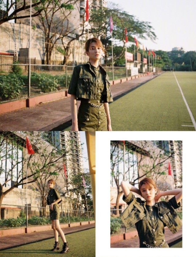 乔欣的穿搭指南,乔欣可咸可甜全身照