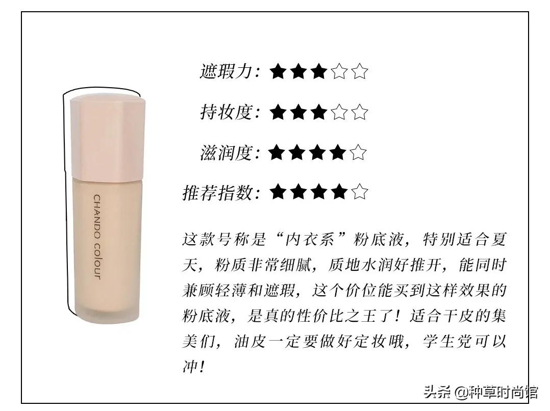 2020口碑最好粉底液油痘皮,全网火爆的十大粉底液测评