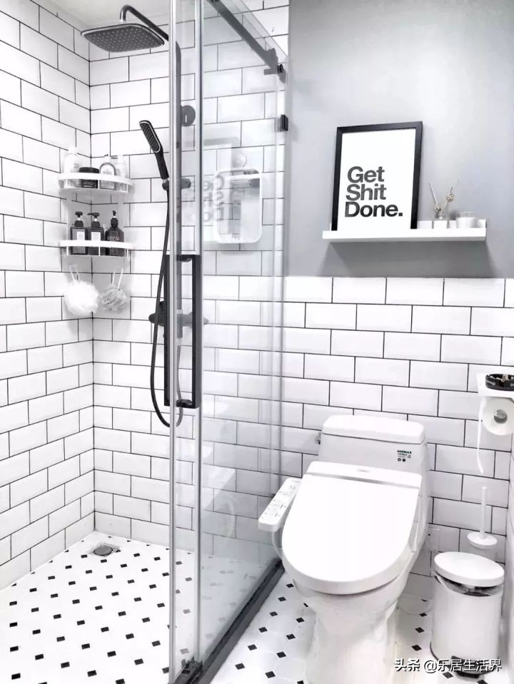 卫生间墙砖和顶最佳颜色效果图,卫生间干湿区墙砖颜色该不该一样