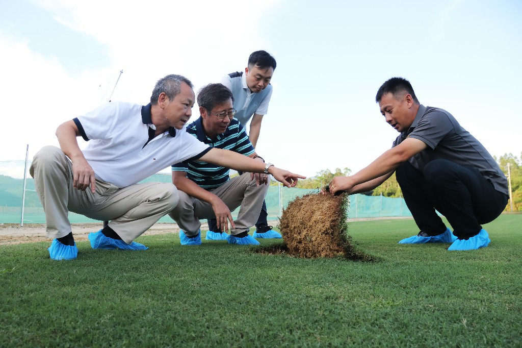 市城市体育发展基金会调研朝向集团，以草为媒共同发展公益