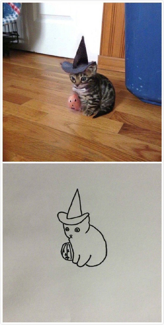 灵魂画手一笔画图,轻松一刻漫画图片