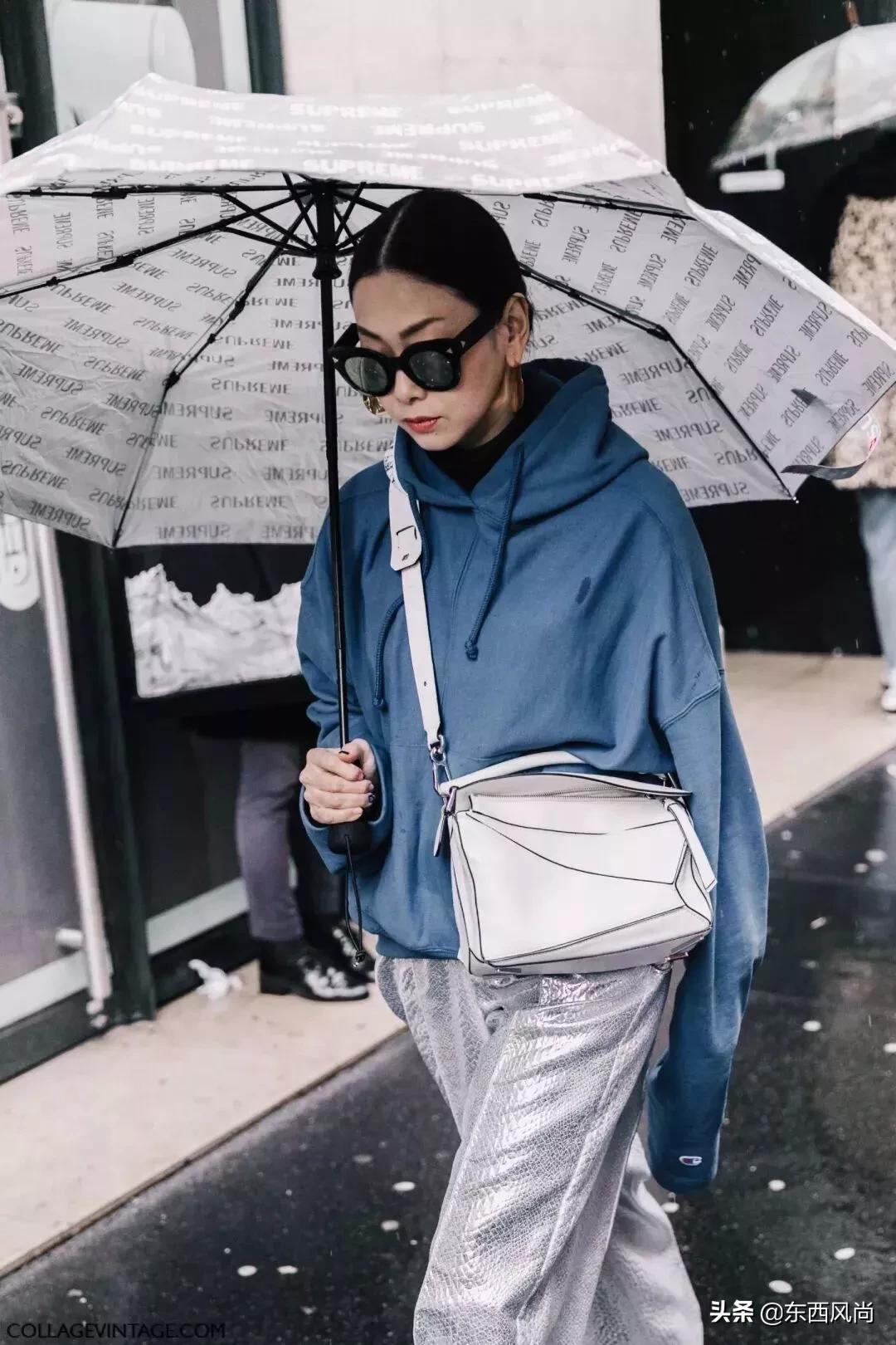 卫衣里面穿高领打底衫,高领卫衣加绒的穿搭