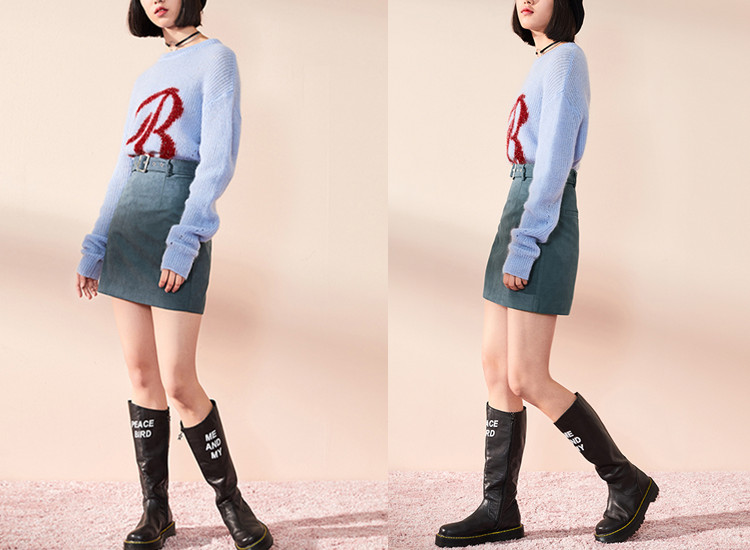 小个子福利显高神器,小心机显瘦高腰a字半身裙