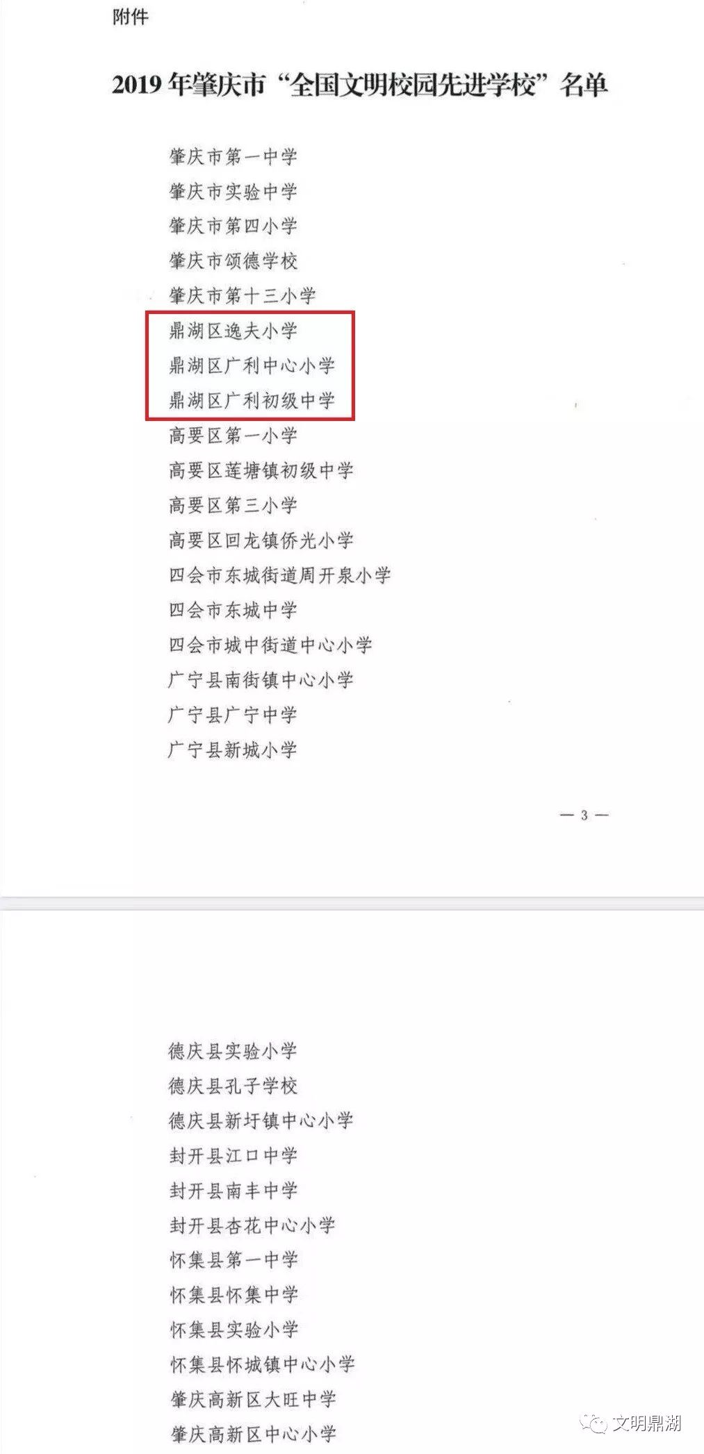 肇庆十大优质学校,肇庆市文明学校