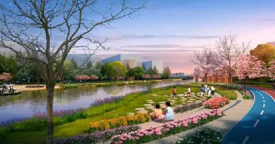 钱塘江滨水绿廊,滨江区钱塘江景观