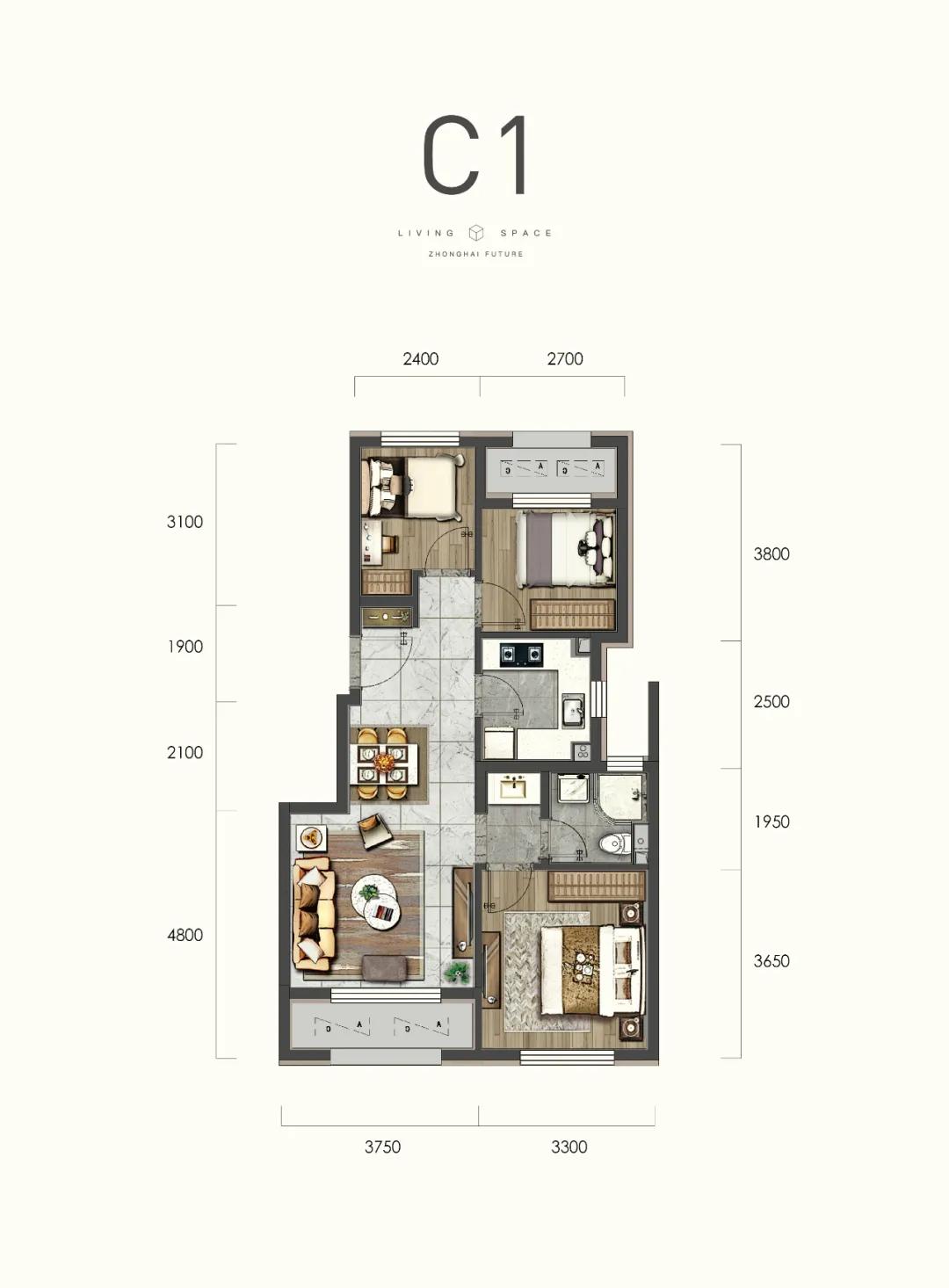 北京长安街沿线170平大平层,长安街上的大平层