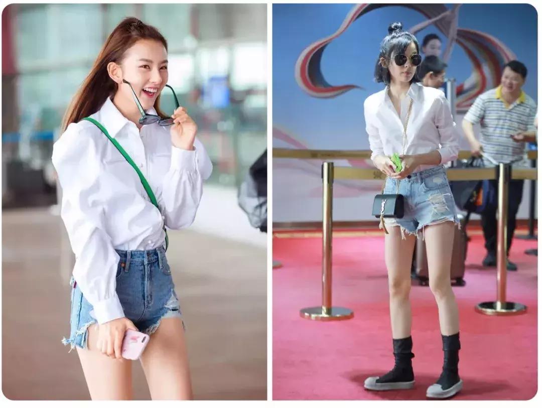 夏天穿蓝色短裤上衣穿什么好看,夏天哪几种短裤不要穿