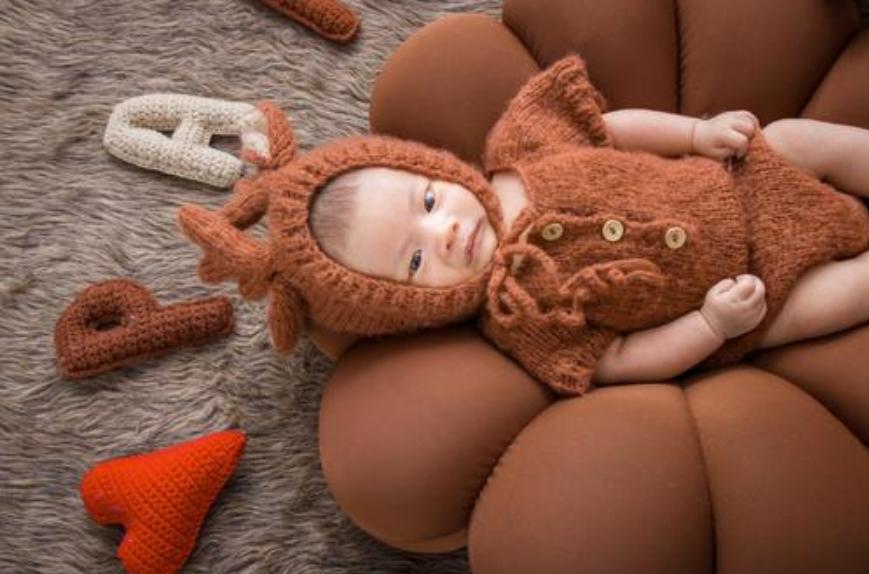 新生儿满月照风格鸡蛋壳,育儿满月照