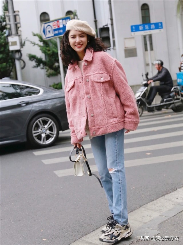 颗粒绒外套适合什么身材穿,颗粒绒短款外套怎么搭配不显胖