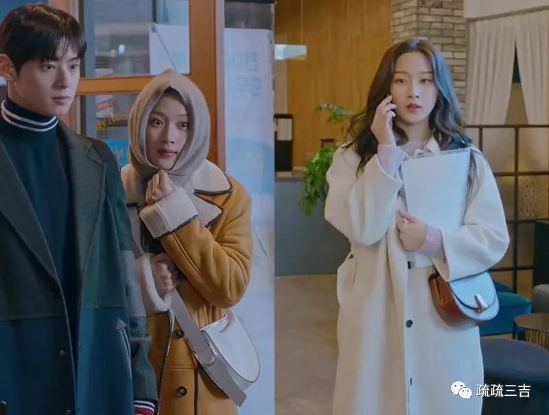 韩剧小女孩背个斜挎包,小众轻奢女士包袋