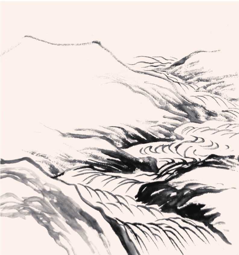 山水画教程水彩风景简单,山水画画水教学视频