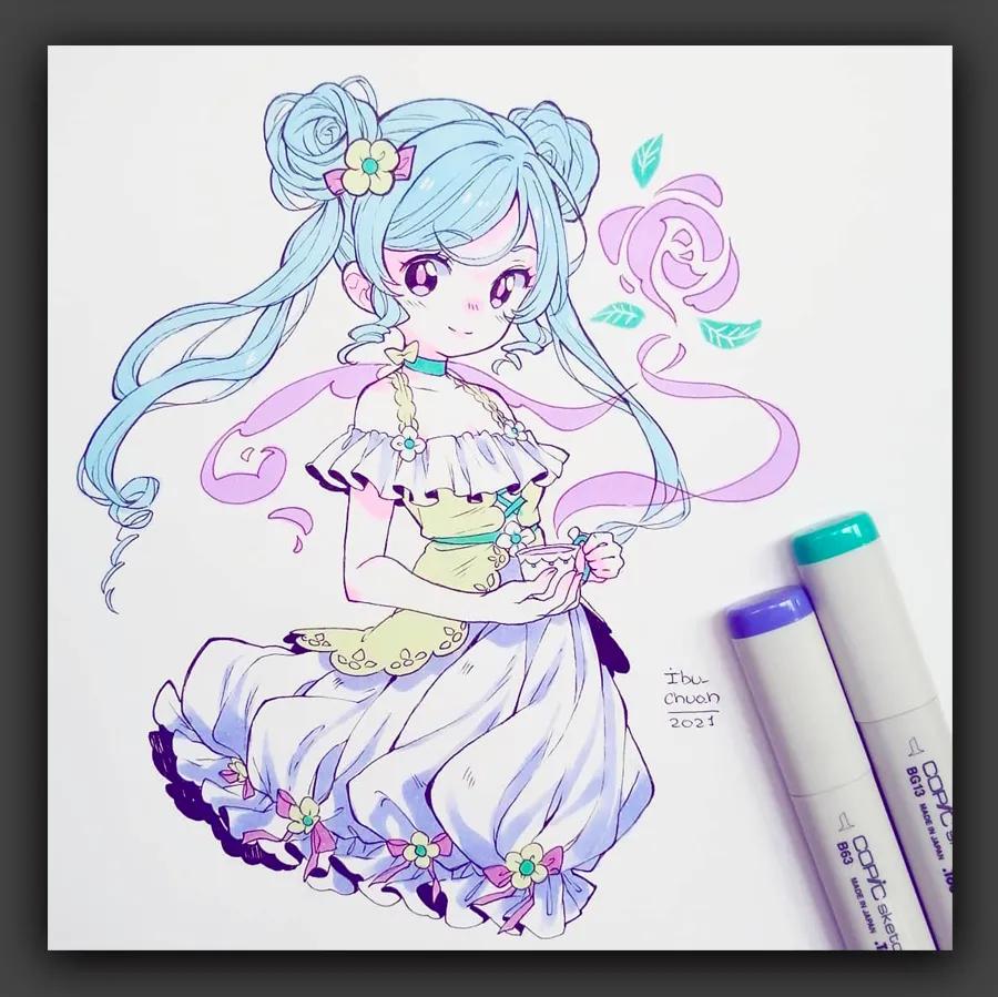 卡通动漫人物绘画素材9-12岁,绘画学习图文