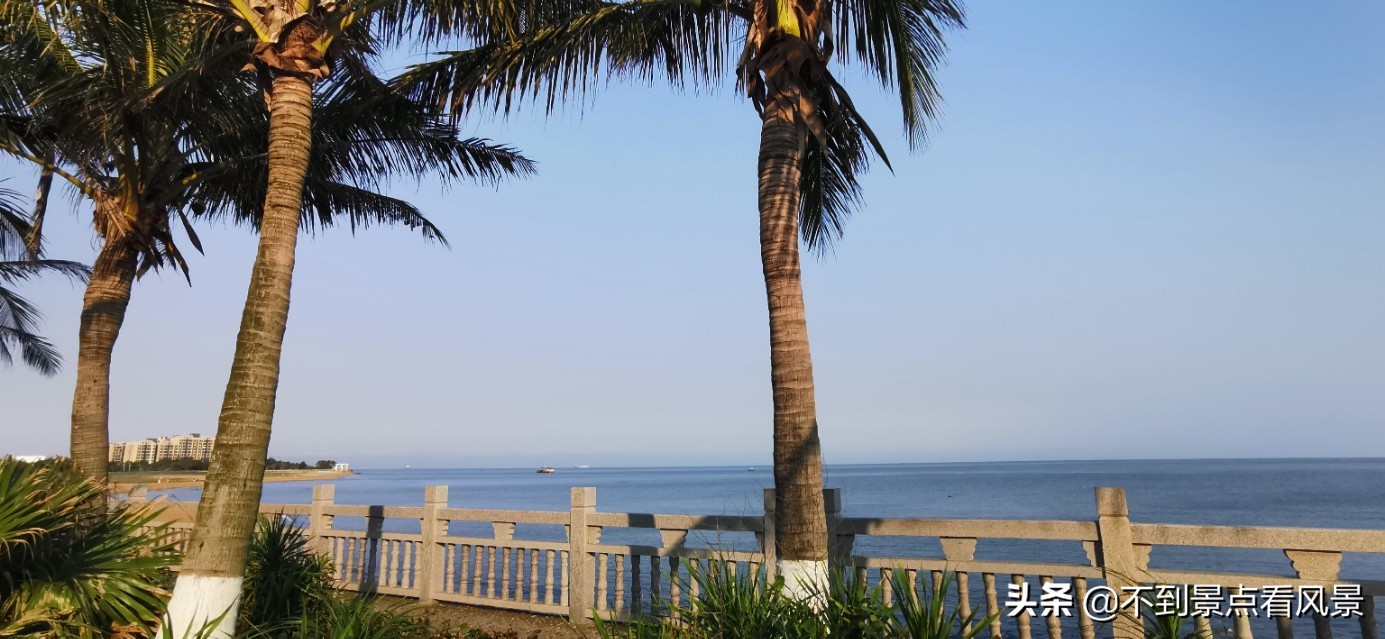海口海甸岛白沙门公园夜景,海口旅游景点白沙门