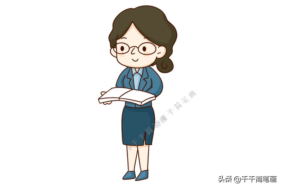 十种职业简笔画人物,100种职业简笔画