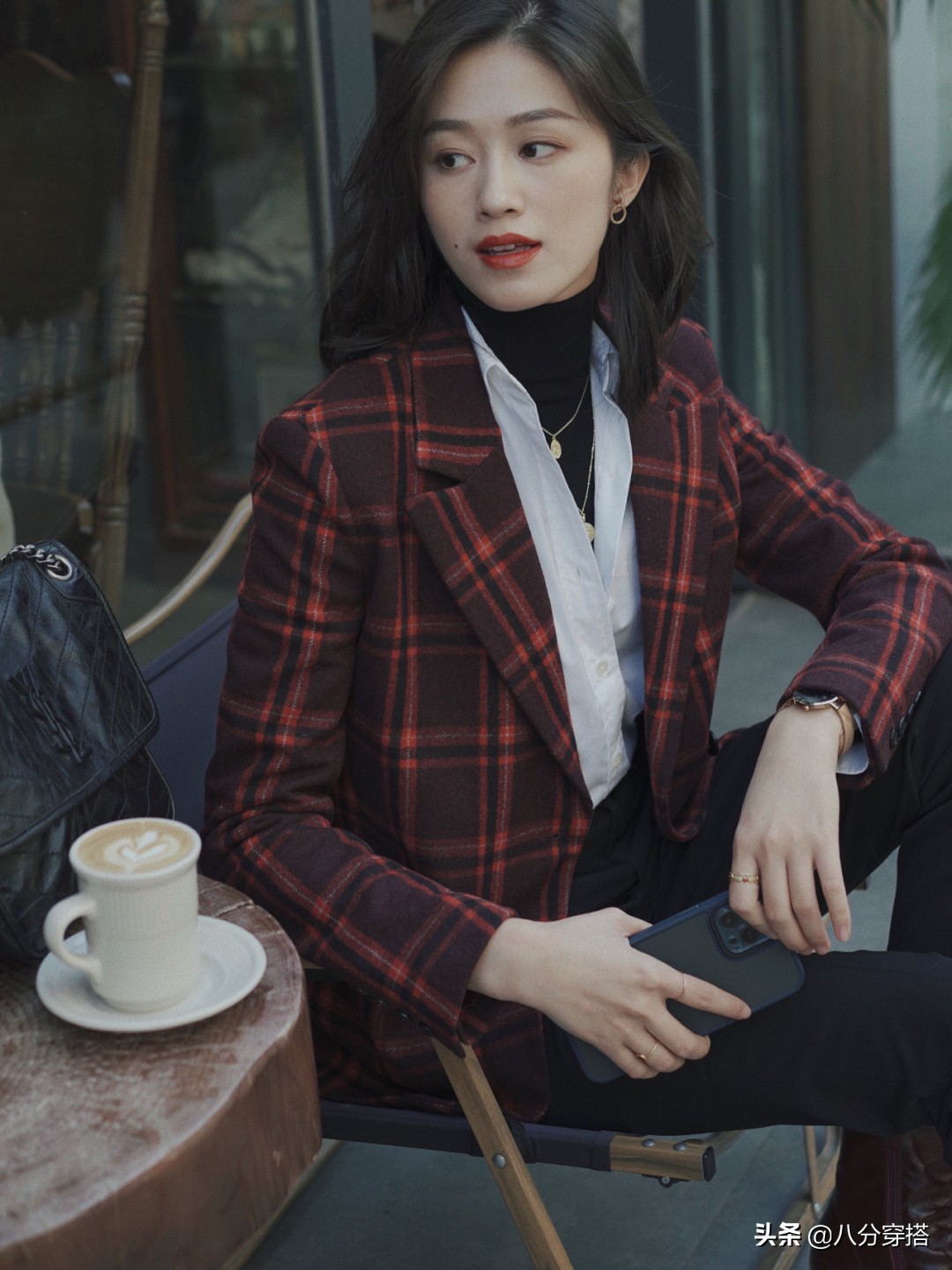 格纹西装秋冬正式搭配,2020秋冬时装单品格纹西装