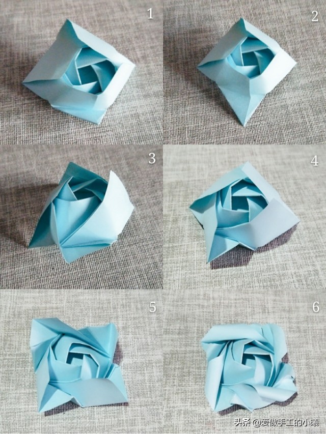 手工折纸简单又漂亮玫瑰花戒指,7-10岁折纸玫瑰花简单又好看