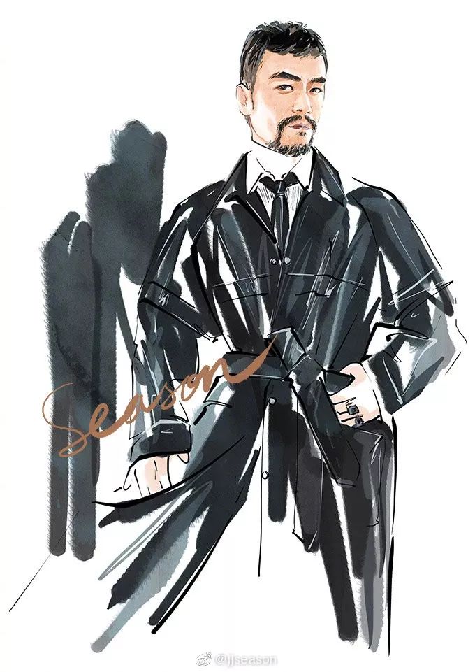 精美水墨插画,那些浪漫的水墨画插画