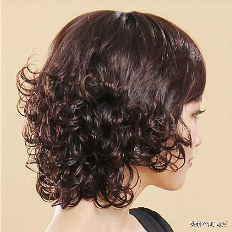 女士假发离子烫,轻薄透气假发发型