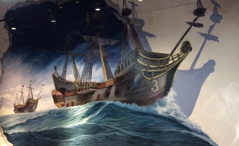 彩绘3d立体墙绘,彩绘墙3d墙绘