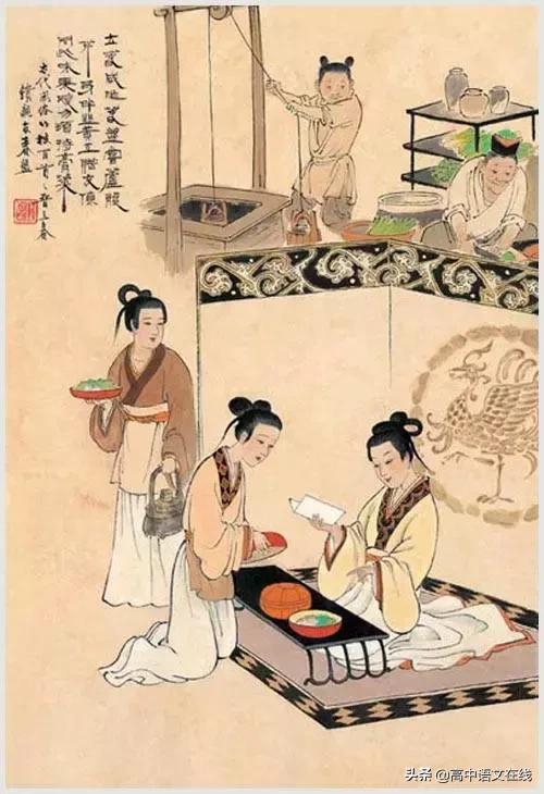 100首诗词图片,100首诗词100张风俗图太美了