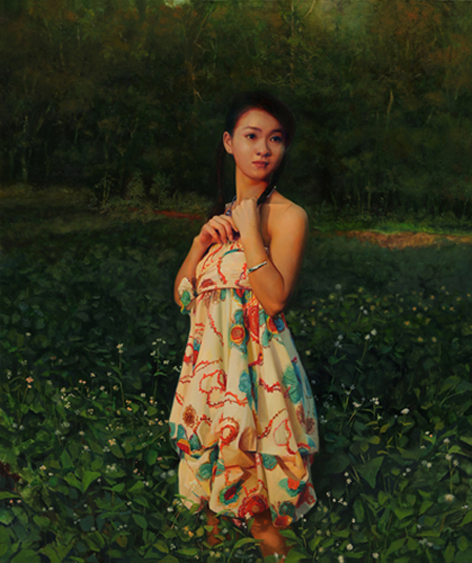 王东升画家,赵开坤人物油画作品欣赏