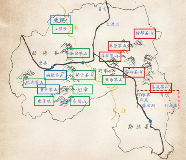 版纳普洱临沧产区普洱茶的特点,云南普洱茶区的分布图高清版
