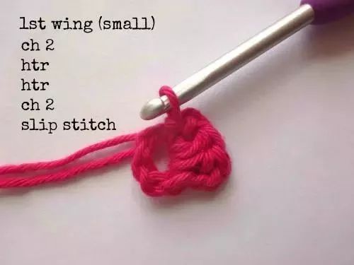 简单蝴蝶的钩织教程,钩针织蝴蝶教程简单易学