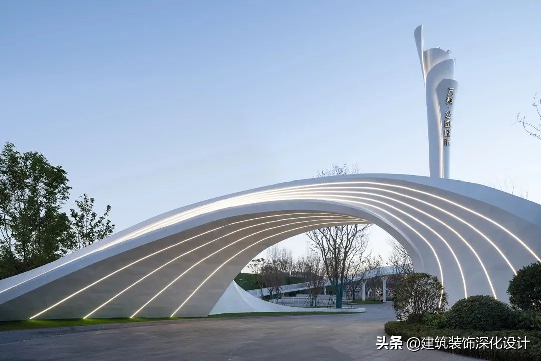 景观设计不建模光出效果图,景观大门不横跨公路效果图