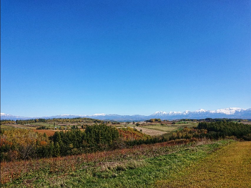 北海道登别到美瑛町需多久,日本北海道美瑛川的雪景