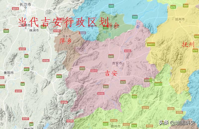 吉安行政区划图变化,吉安行政区划调整最新消息